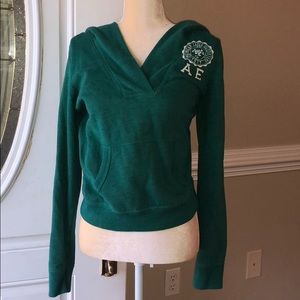 Green American Eagle Hoodie Size Medium